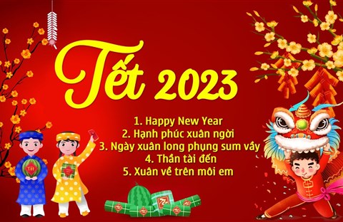 Chúc mừng Năm Mới, Xuân Quý Mão 2023, tới quý Trưởng và Nghĩa Sinh