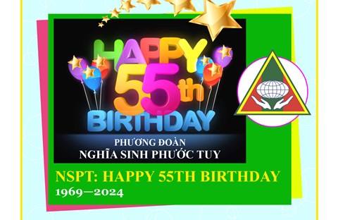 🎂 CHÚC MỪNG SINH NHẬT THỨ 55 Phương Đoàn NGHĨA SINH PHƯỚC TUY 10/10/1969 - 10/10/2024