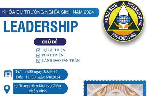 KHÓA DỰ TRƯỞNG NGHĨA SINH NĂM 2024