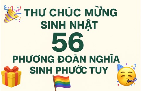Thư Chúc Mừng Sinh Nhật Thứ 56 Phương Đoàn Nghĩa Sinh Phước Tuy