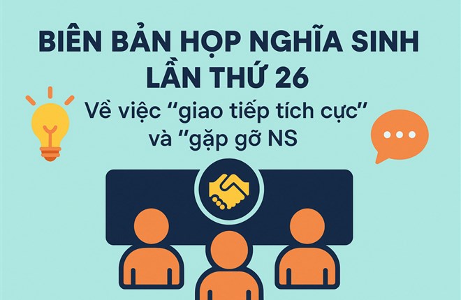 Biên bản Hội thảo và Gặp gỡ Nghĩa Sinh thứ 26, ngày 26/11/2025