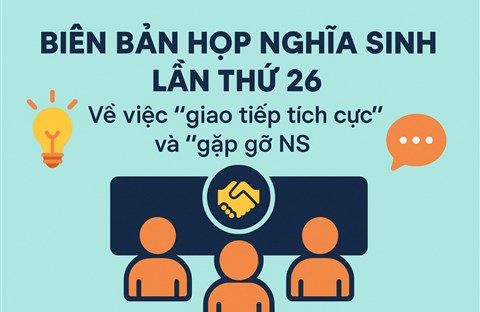 Biên bản Hội thảo và Gặp gỡ Nghĩa Sinh thứ 26, ngày 26/11/2025