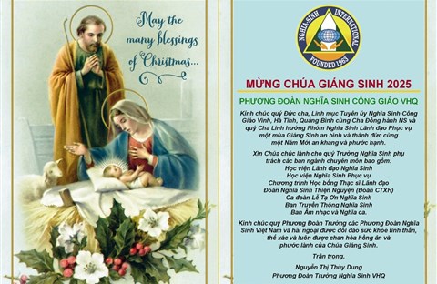 MỪNG CHÚA GIÁNG SINH 2025 PHƯƠNG ĐOÀN NGHĨA SINH CÔNG GIÁO VHQ