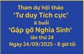 Tham dự hội thảo “Tư duy Tích cực” & buổi “Gặp gỡ Nghĩa Sinh” lần thứ 24 – Ngày 24/09/2025 * 8 giờ tối