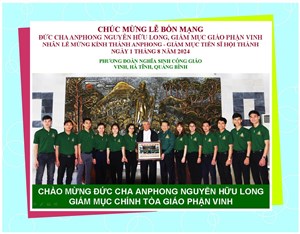 CHÚC MỪNG LỄ BỔN MẠNG ĐỨC CHA AN-PHONG NGUYỄN HỮU LONG,  GIÁM MỤC CHÍNH TÒA GIÁO PHẬN VINH NHÂN LỄ MỪNG KÍNH THÁNH AN-PHONG - GIÁM MỤC TIẾN SĨ HỘI THÁNH NGÀY 1 THÁNG 8 NĂM 2024